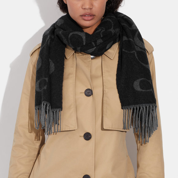 NWT Coach Outlet Signature Oversized Muffler - Picture 2 of 3